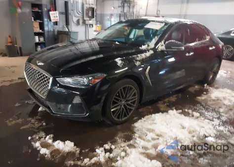 2019 Genesis G70 3.3T Advanced z USA, uszkodzony, nr VIN KMTG34LE2KU025757